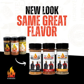 AC BBQ Midnight Smoke rub bottle adds robust smoke and sweetness to meat.