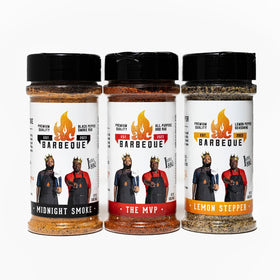 AC BBQ MVP rub bottle ready to boost pork, chicken, and beef flavor.
