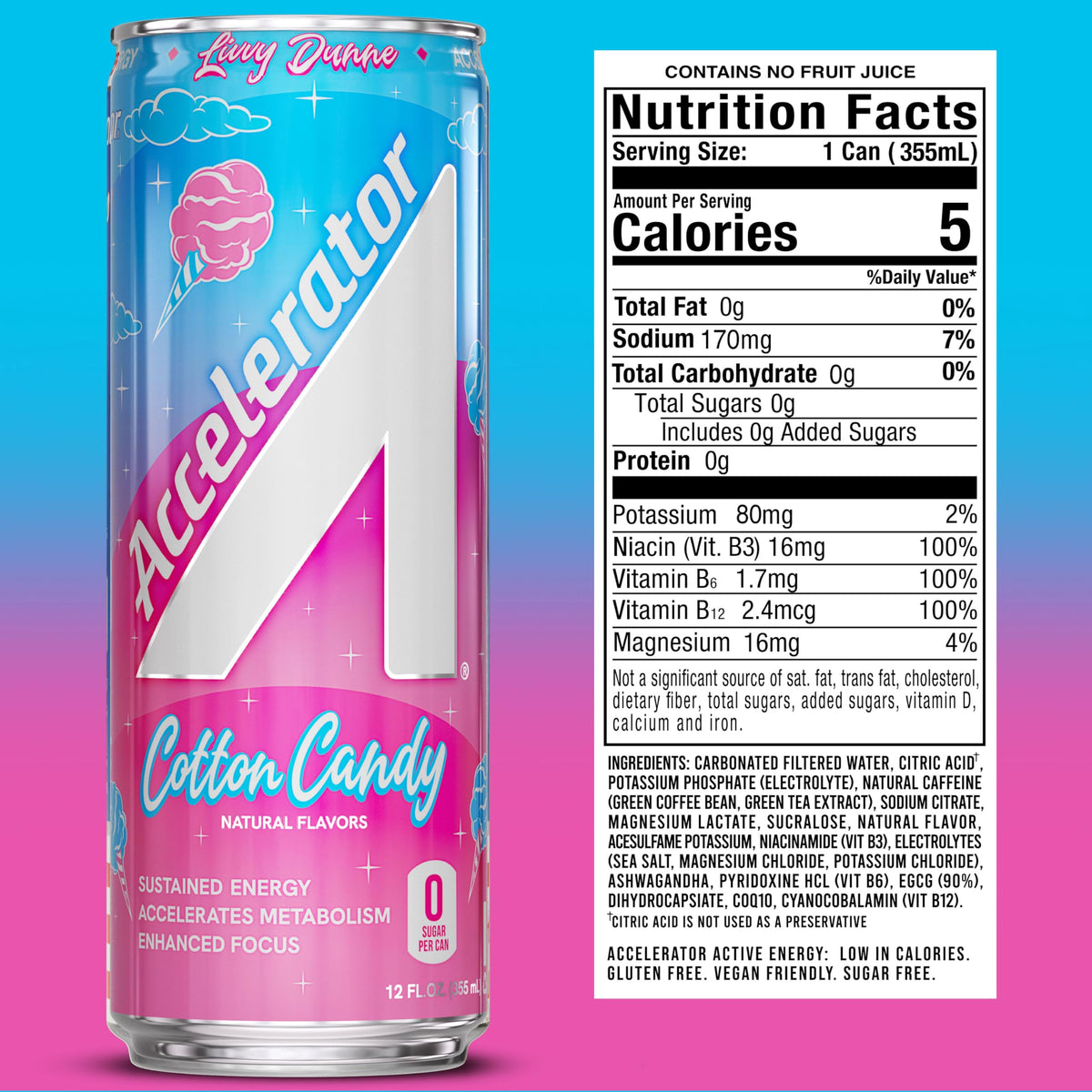 Accelerator 12-pack display for on-the-go energy