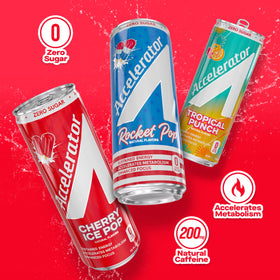 ACCELERATOR 200mg natural caffeine 12oz can for steady alertness