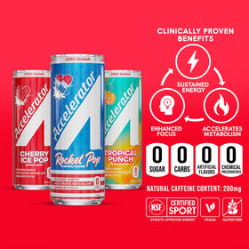 ACCELERATOR CoQ10 green tea blend 12oz can for focused energy
