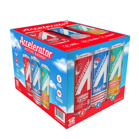 Poured Accelerator Energy Drink into a glass shows crisp color and no artificial flavors