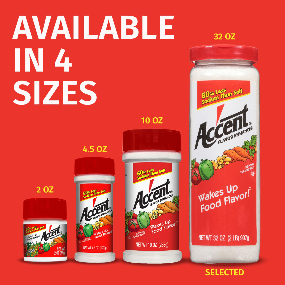 Ac'cent gluten-free and kosher label assures suitable choice for dietary needs