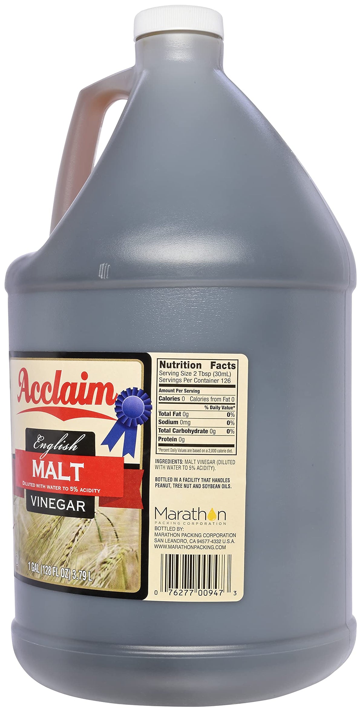 Acclaim English Malt Vinegar being poured to illustrate ready-to-use quality.