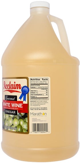 Acclaim Gourmet White Wine Vinegar adds fruity notes to dressings and marinades