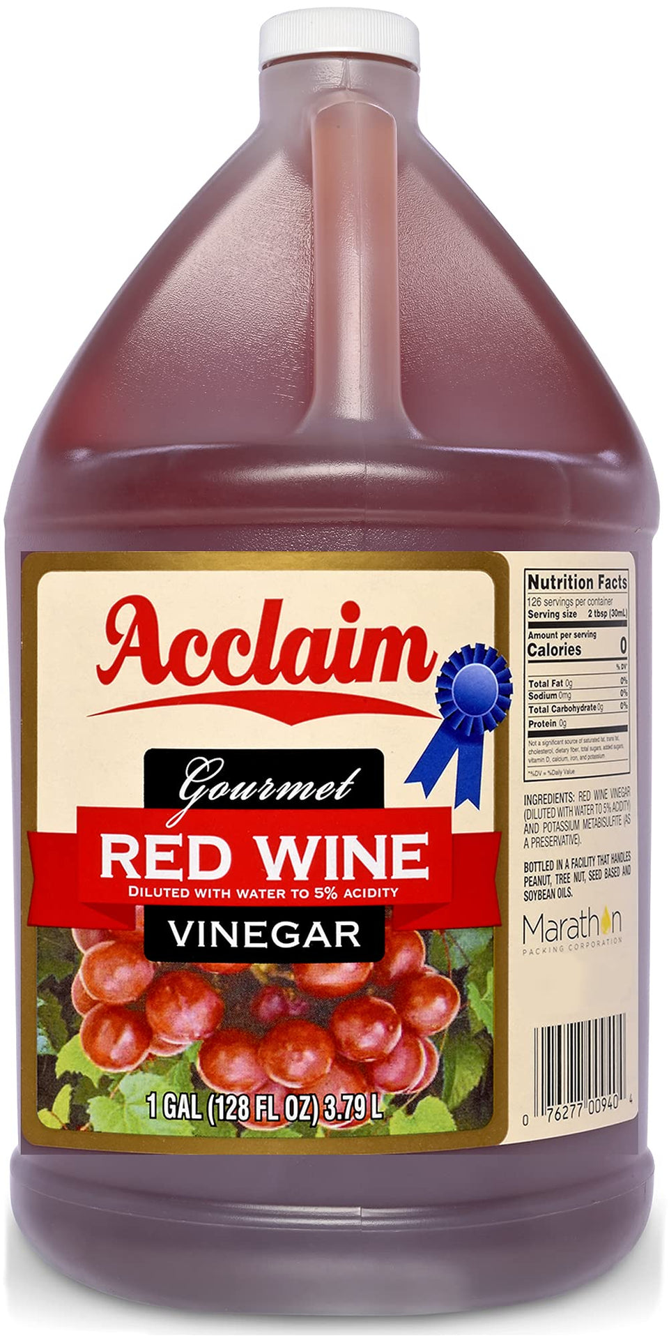 Acclaim Red Wine Vinegar bottle pour showing versatile flavor for marinades
