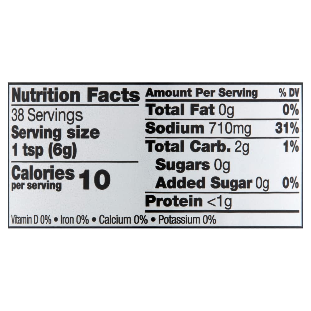 Accpo lobster base label detail highlights clear serving size and pack info