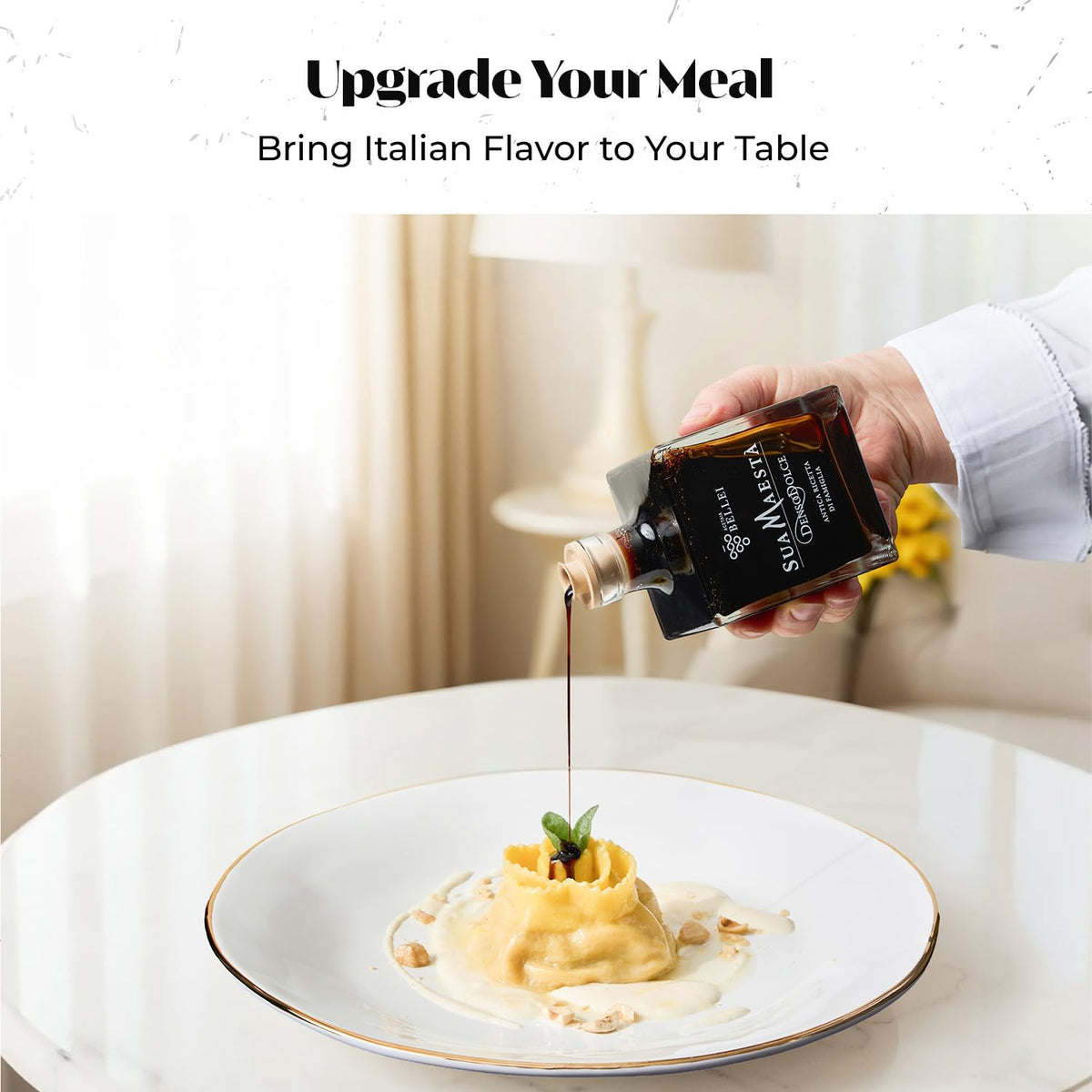 Acetaia Bellei Caprese salad pairing emphasizes fresh flavor balance