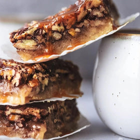 Ach Food Karo Dark Corn Syrup poured into batter reveals caramel notes.