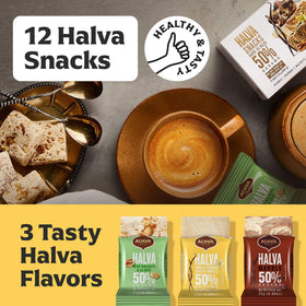 Achva Halva vanilla bar close-up, a dairy-free treat suitable for vegan snacks.
