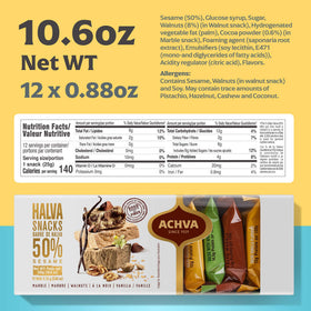 Achva Kosher, dairy-free and gluten-free certifications on packaging