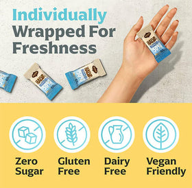Achva kosher sugar-free halva bars nutrition label close view