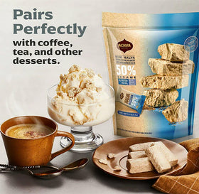 Achva on-the-go snacking with sugar-free halva bars in a compact bag