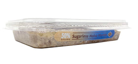 Achva Marble Sugarless Halva pack of 2x300g on shelf, convenient shareable snack.