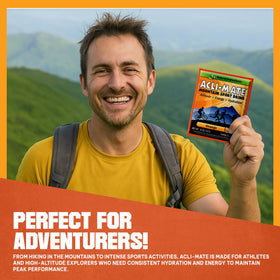 Acli-Mate label design showing orange flavor and 30-count packaging.