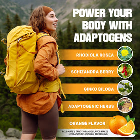 Acli-Mate travel packaging kit ready for altitude-ready hydration on the go.