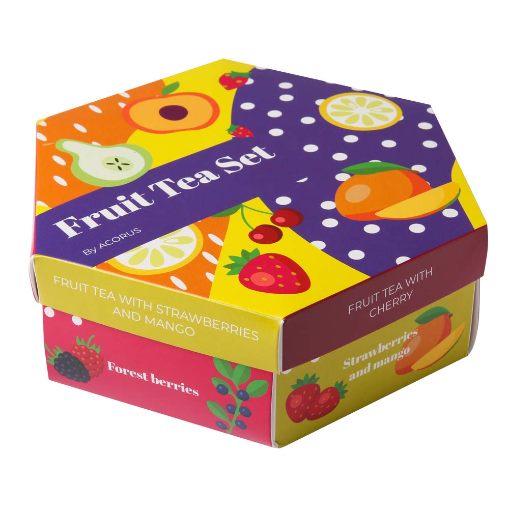 ACORUS gift-ready fruit luxury tea set, perfect for celebrations.