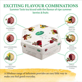 ACORUS 60-tea sachet sampler displays volume and variety
