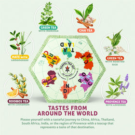 ACORUS Travel Tea Set 6-destination sampler opens doors to global flavors at home.