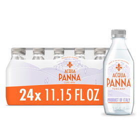 Acqua Panna bottle on the go, elegant design for travel and dining