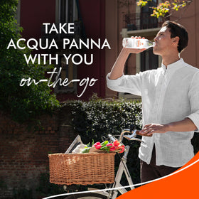 Acqua Panna pours into a glass, revealing a balanced, food-friendly finish.