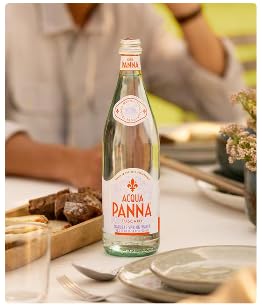 Acqua Panna on a table setting for premium hydration