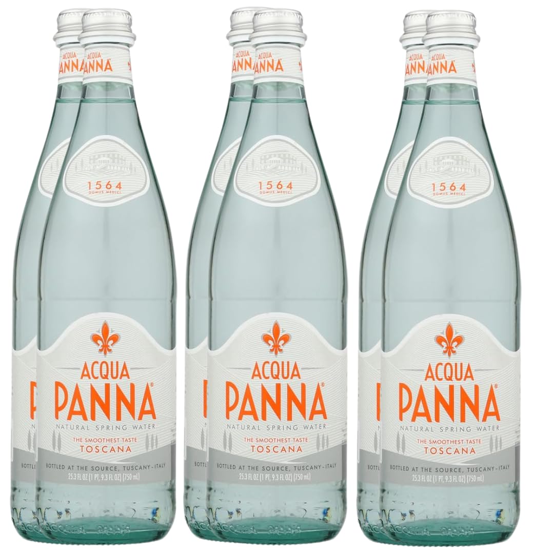 Acqua Panna Tuscany natural spring water bottle for refined dining