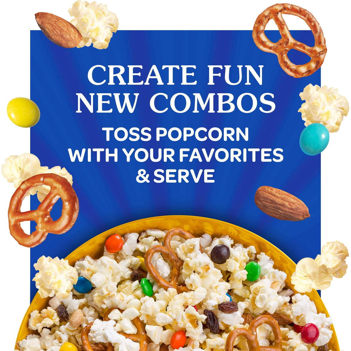 ACT II Kettle Corn finished bowl ideal for movie night or party.