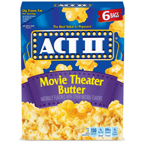ACT II Movie Theater Butter popcorn boxes ready for a cozy movie night