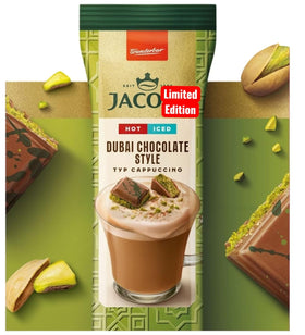 ActiNET Jacob’s Dubai hot or iced cappuccino for year-round enjoyment.