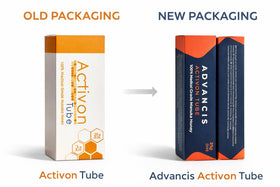 ActivOn Manuka honey 25G two-pack jar close-up, smooth amber texture.