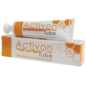 ActivOn medical grade Manuka honey gel tube packaging ready for wound care