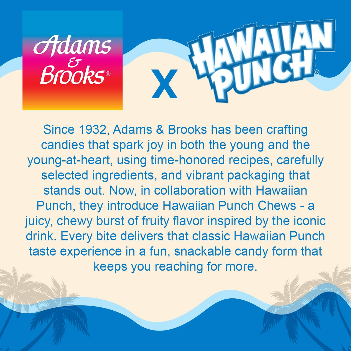 Orange Ocean chew by Adams & Brooks, bright zest flavor for sharing.