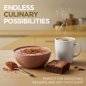 Addictive Wellness raw cacao powder field harvest image underscores sustainable farming and wild-grown beans.