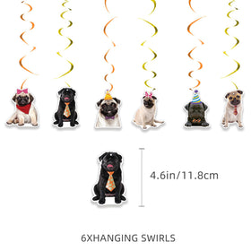 ADIANZI pug balloons brighten the party and create focal points.