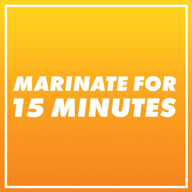 Beef marinating with Adolph's in minutes delivers quick tenderness and savory notes