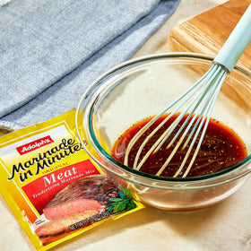 Grilling steak after using Adolph's adds flavor and a juicy finish