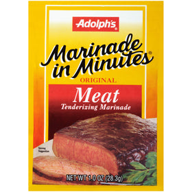 Adolph's original spice blend highlighting paprika, onion, and garlic for richer flavor