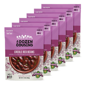 A Dozen Cousins vegan Creole Red Beans 6pk ready to eat in minutes