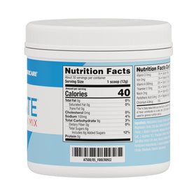 AdvoCare Rehydrate powder scoop and container ready for quick on-the-go hydration