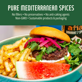Roasted vegetables with AFIA Baharat create depth and aroma.