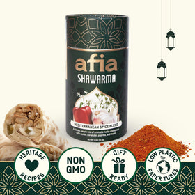 AFIA shawarma marinade ingredients close-up highlighting versatile flavoring.
