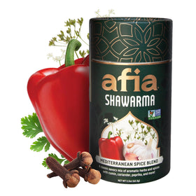 AFIA shawarma seasoning powder in a jar for bold, ready-to-use flavor.