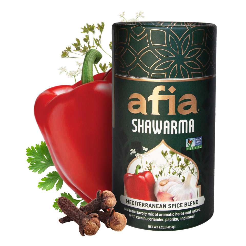 AFIA shawarma seasoning powder in a jar for bold, ready-to-use flavor.