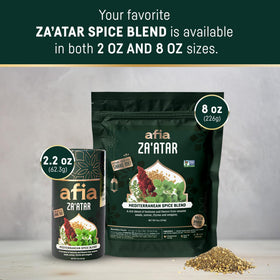 AFIA Za'atar is dusted onto roasted vegetables for depth.