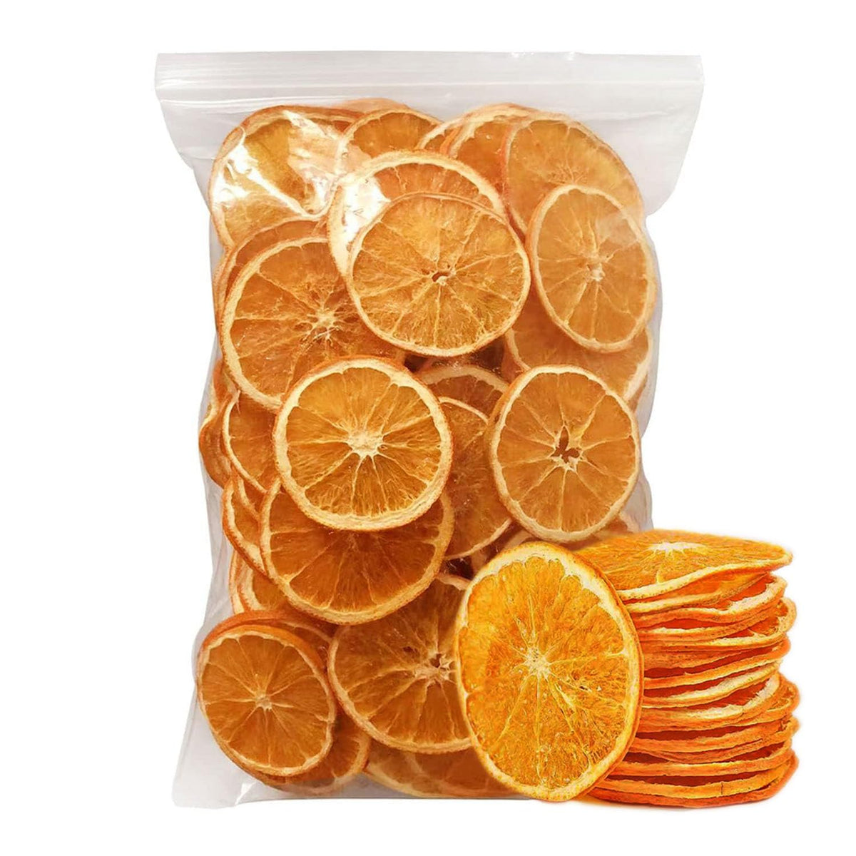 AFKCCPD dehydrated orange slices wheels, ideal for cocktail garnishes and classy beverages.
