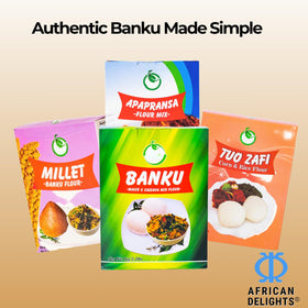 Dry Banku Mix powder texture ideal for smooth dough