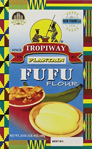 African Delights TropiWay Plantain Fufu Flour 24oz ready for quick fufu prep