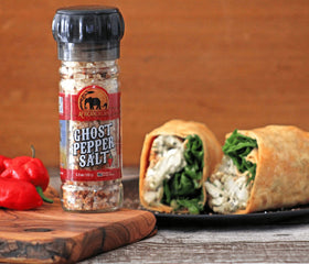 African Dream Foods Ghost Pepper Salt on fries for a bold finish.