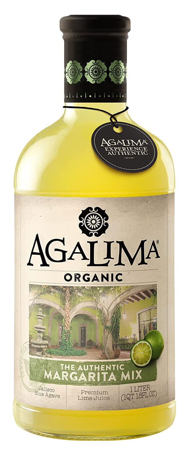 Agalima Authentic Organic Margarita Mix bottle ready for bar-quality at home.